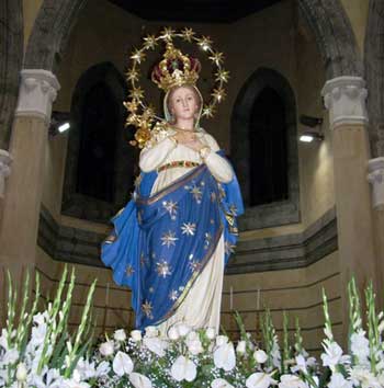 Fiaccolata dell'Immacolata a Sciara a Sciara